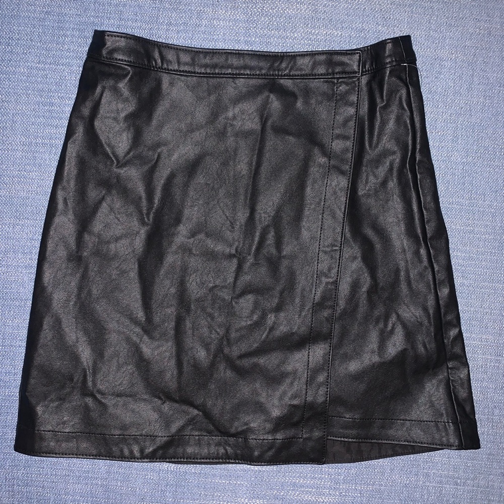 Faux Leather Skirt